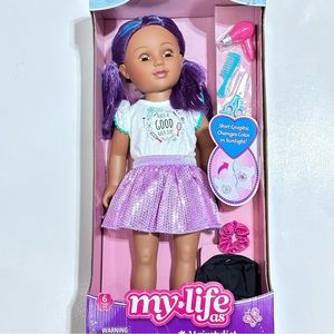 My Life As Poseable Hairstylist Doll Playset, 6 Pieces NEW